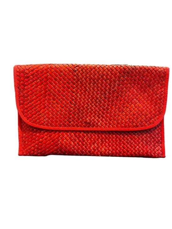 Mr. Ernest Handbags - Vintage Italian straw clutch